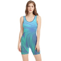 Psicodelia Zyguratti Texture Cyanturquoise Women s Wrestling Singlet by Salmanaz77