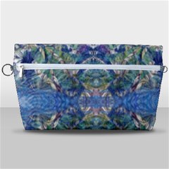 Blue Arabesque Handbag Organizer by kaleidomarblingart