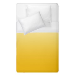 Cream Yellow To Amber Orange Linear Gradient Duvet Cover (single Size) by GradientsOmbre