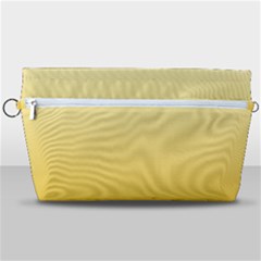 Cream Yellow To Amber Orange Linear Gradient Handbag Organizer by GradientsOmbre