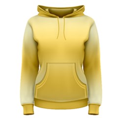 Cream Yellow To Amber Orange Bilinear Gradient Women s Pullover Hoodie by GradientsOmbre