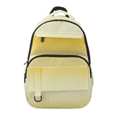 Amber Orange To Cream Yellow Bilinear Gradient Carry-on Travel Backpack by GradientsOmbre