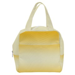 Amber Orange To Cream Yellow Bilinear Gradient Boxy Hand Bag by GradientsOmbre