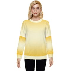 Amber Orange To Cream Yellow Bilinear Gradient Hidden Pocket Sweatshirt by GradientsOmbre