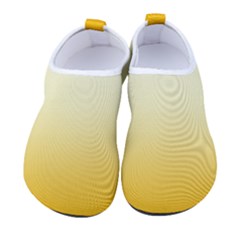 Amber Orange To Cream Yellow Bilinear Gradient Men s Sock-style Water Shoes by GradientsOmbre