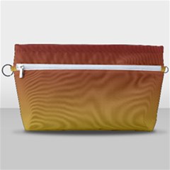 Burgundy Red To Electric Yellow Linear Gradient Handbag Organizer by GradientsOmbre