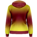 Electric Yellow To Burgundy Red Bilinear Gradient Women s Pullover Hoodie View2