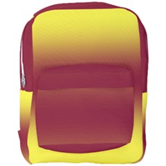 Electric Yellow To Burgundy Red Bilinear Gradient Full Print Backpack by GradientsOmbre