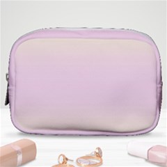 Cream Yellow To Pink Lace Bilinear Gradient Make Up Pouch (small) by GradientsOmbre