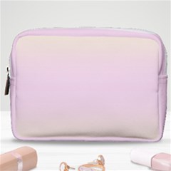 Cream Yellow To Pink Lace Bilinear Gradient Make Up Pouch (medium) by GradientsOmbre