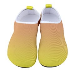 Electric Yellow To Coral Pink Bilinear Gradient Men s Sock-style Water Shoes by GradientsOmbre