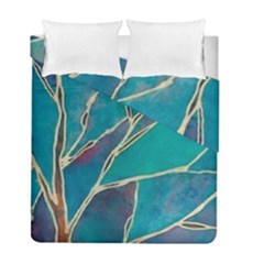 Aqua Batik, Abstract, Colorful Duvet Cover Double Side (full/ Double Size) by kyorashop23