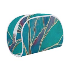 Aqua Batik, Abstract, Colorful Make Up Case (small) by kyorashop23