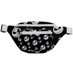 Jack Print, White, Before, Plain, Black, Simple, Christmas Fanny Pack by kyorashop23