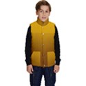 Amber Orange To Chocolate Brown Linear Gradient Kid s Button Up Puffer Vest View1