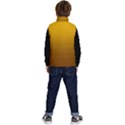 Amber Orange To Chocolate Brown Linear Gradient Kid s Button Up Puffer Vest View4