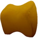 Amber Orange To Chocolate Brown Linear Gradient Velour Head Support Cushion View4