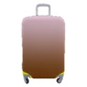 Pink Lace To Chocolate Brown Linear Gradient Luggage Cover (Small) View1