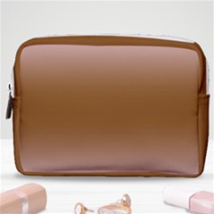 Pink Lace To Chocolate Brown Bilinear Gradient Make Up Pouch (medium) by GradientsOmbre