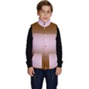 Chocolate Brown To Pink Lace Bilinear Gradient Kid s Button Up Puffer Vest View1