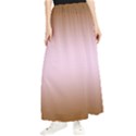 Chocolate Brown To Pink Lace Bilinear Gradient Maxi Chiffon Skirt View1