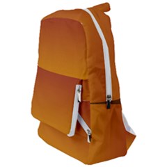 Burgundy Red To Amber Orange Linear Gradient Travelers  Backpack by GradientsOmbre