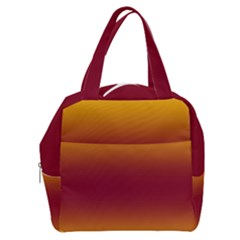 Amber Orange To Burgundy Red Bilinear Gradient Boxy Hand Bag by GradientsOmbre