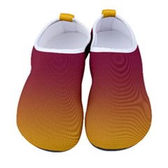 Amber Orange To Burgundy Red Bilinear Gradient Men s Sock-style Water Shoes by GradientsOmbre