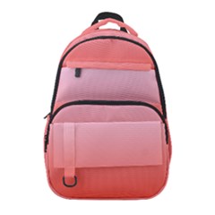 Pink Lace To Scarlet Red Linear Gradient Carry-on Travel Backpack by GradientsOmbre