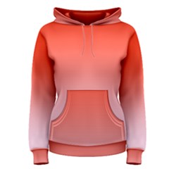 Scarlet Red To Pink Lace Linear Gradient Women s Pullover Hoodie by GradientsOmbre