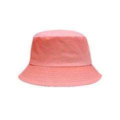 Scarlet Red To Pink Lace Linear Gradient Inside Out Bucket Hat (kids) by GradientsOmbre