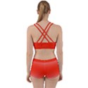 Pink Lace To Scarlet Red Bilinear Gradient Work It Out Gym Set View2