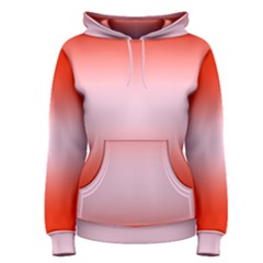 Scarlet Red To Pink Lace Bilinear Gradient Women s Pullover Hoodie by GradientsOmbre