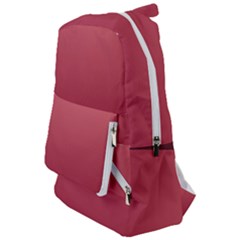 Coral Pink To Burgundy Red Linear Gradient Travelers  Backpack by GradientsOmbre