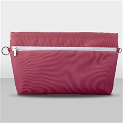 Coral Pink To Burgundy Red Linear Gradient Handbag Organizer by GradientsOmbre