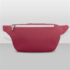 Coral Pink To Burgundy Red Linear Gradient Waist Bag  by GradientsOmbre