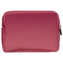 Burgundy Red To Coral Pink Linear Gradient Make Up Pouch (Medium) View2