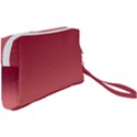 Burgundy Red To Coral Pink Linear Gradient Wristlet Pouch Bag (Small) View2