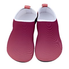 Coral Pink To Burgundy Red Bilinear Gradient Women s Sock-style Water Shoes by GradientsOmbre