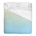 Cream Yellow To Baby Blue Linear Gradient Duvet Cover (Full/ Double Size) View1