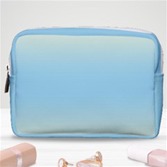 Cream Yellow To Baby Blue Bilinear Gradient Make Up Pouch (medium) by GradientsOmbre