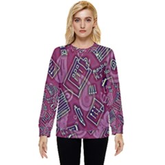 Abstract Art Pattern Design Background Hidden Pocket Sweatshirt by Grandong