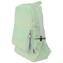 Mint Green To Cream Yellow Linear Gradient Travelers  Backpack by GradientsOmbre