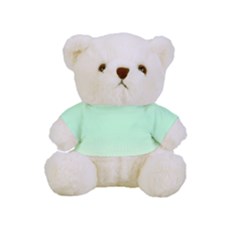 Cream Yellow To Mint Green Bilinear Gradient Full Print Cuddly Teddy Bear by GradientsOmbre