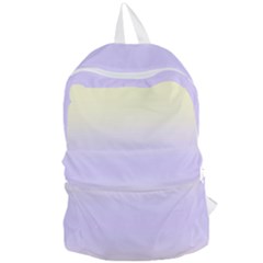 Cream Yellow To Pale Violet Bilinear Gradient Foldable Lightweight Backpack by GradientsOmbre