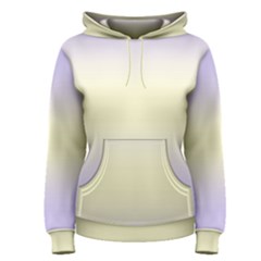 Pale Violet To Cream Yellow Bilinear Gradient Women s Pullover Hoodie by GradientsOmbre