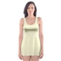 Pale Violet To Cream Yellow Bilinear Gradient Skater Dress Swimsuit View1