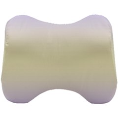 Pale Violet To Cream Yellow Bilinear Gradient Head Support Cushion by GradientsOmbre