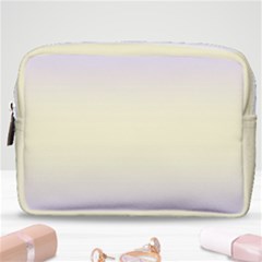 Pale Violet To Cream Yellow Bilinear Gradient Make Up Pouch (medium) by GradientsOmbre