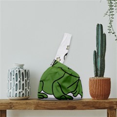 Frog With A Cowboy Hat Japanese Wrist Knot Bag by Teevova